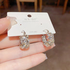 Italy Style Zircon Sparkling Earrings