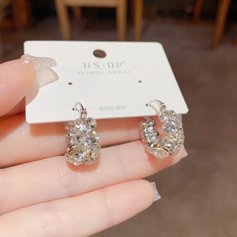 Italy Style Zircon Sparkling Earrings