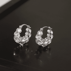 Italy Style Zircon Sparkling Earrings