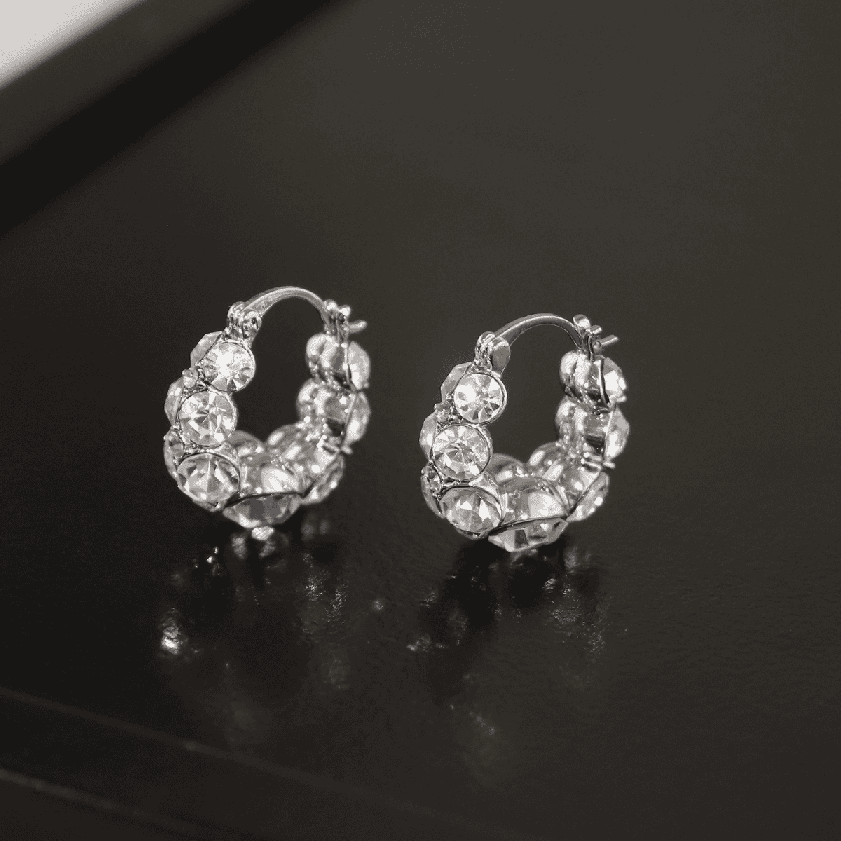 Italy Style Zircon Sparkling Earrings