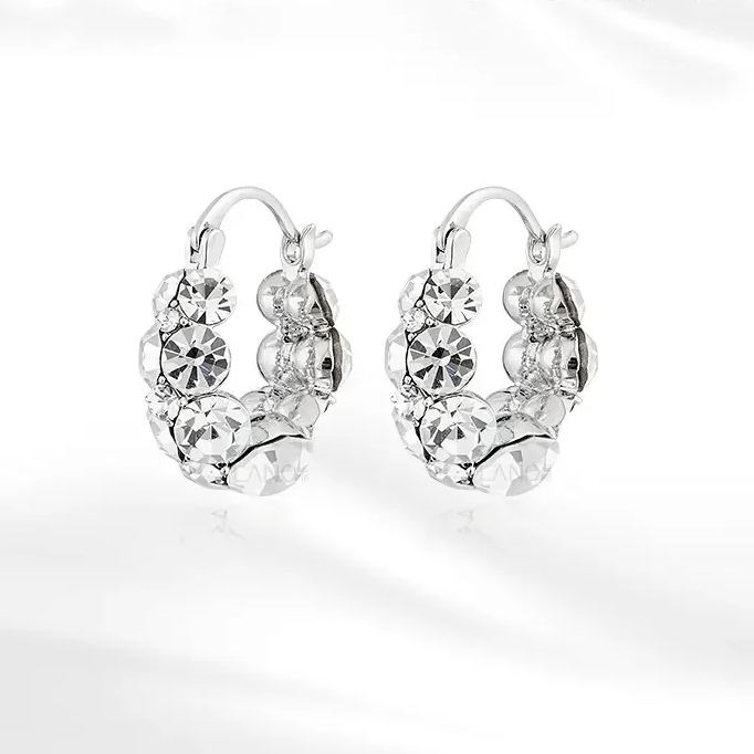 Italy Style Zircon Sparkling Earrings