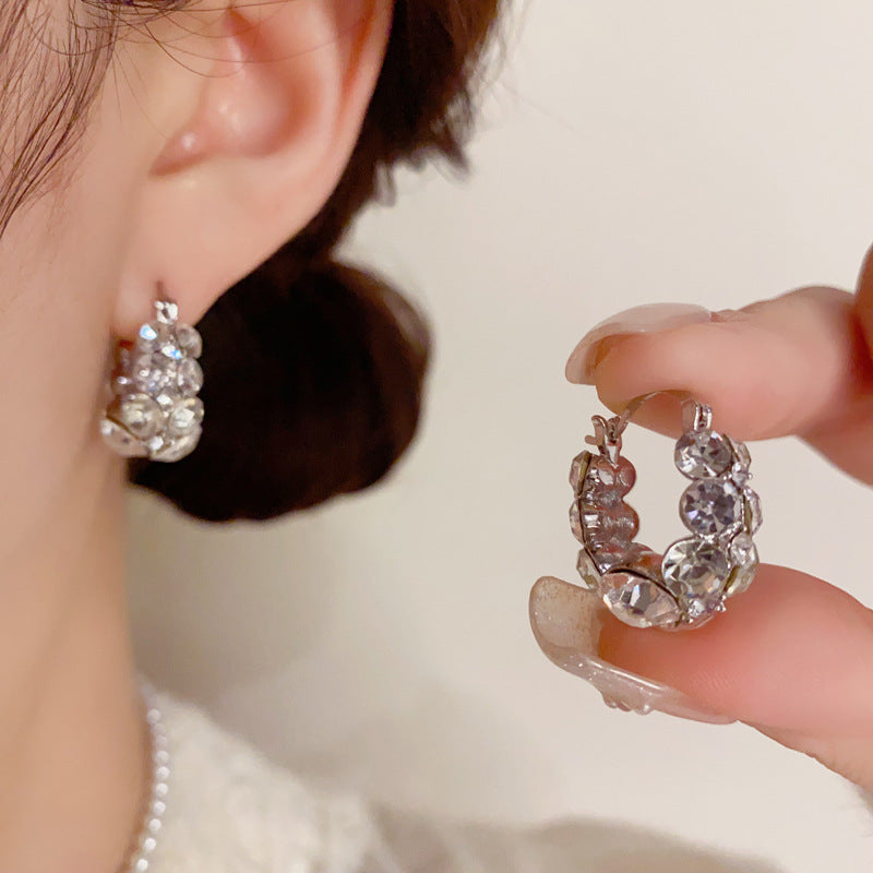 Italy Style Zircon Sparkling Earrings
