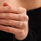 Custom Engraved Paw Print Necklace