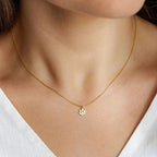 Custom Engraved Paw Print Necklace