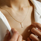 Custom Engraved Paw Print Necklace