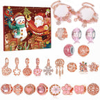 24 Pcs DIY Christmas Advent Calendar Bracelets Set