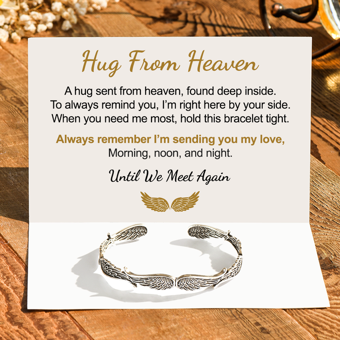 For Memorial - Hug From Heaven Angel Wings Bracelet