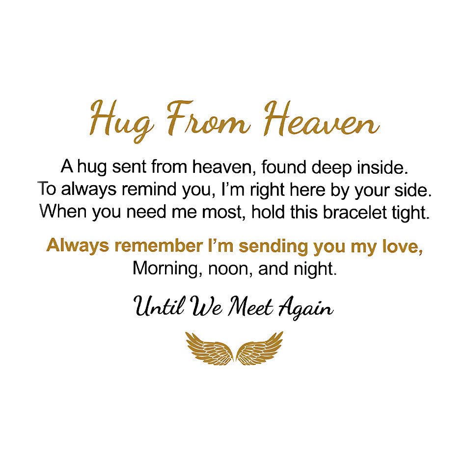 For Memorial - Hug From Heaven Angel Wings Bracelet