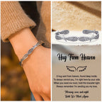 For Memorial - Hug From Heaven Angel Wings Bracelet