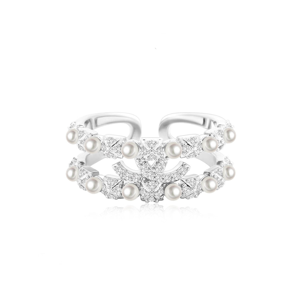 For Love - Fantasy Diamond Pearl Ring