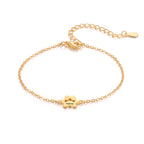 Custom Engraved Paw Print Bracelet
