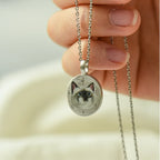 Custom Pet Engraved Photo Necklace