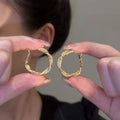 Minimalist Style Hoop Earrings