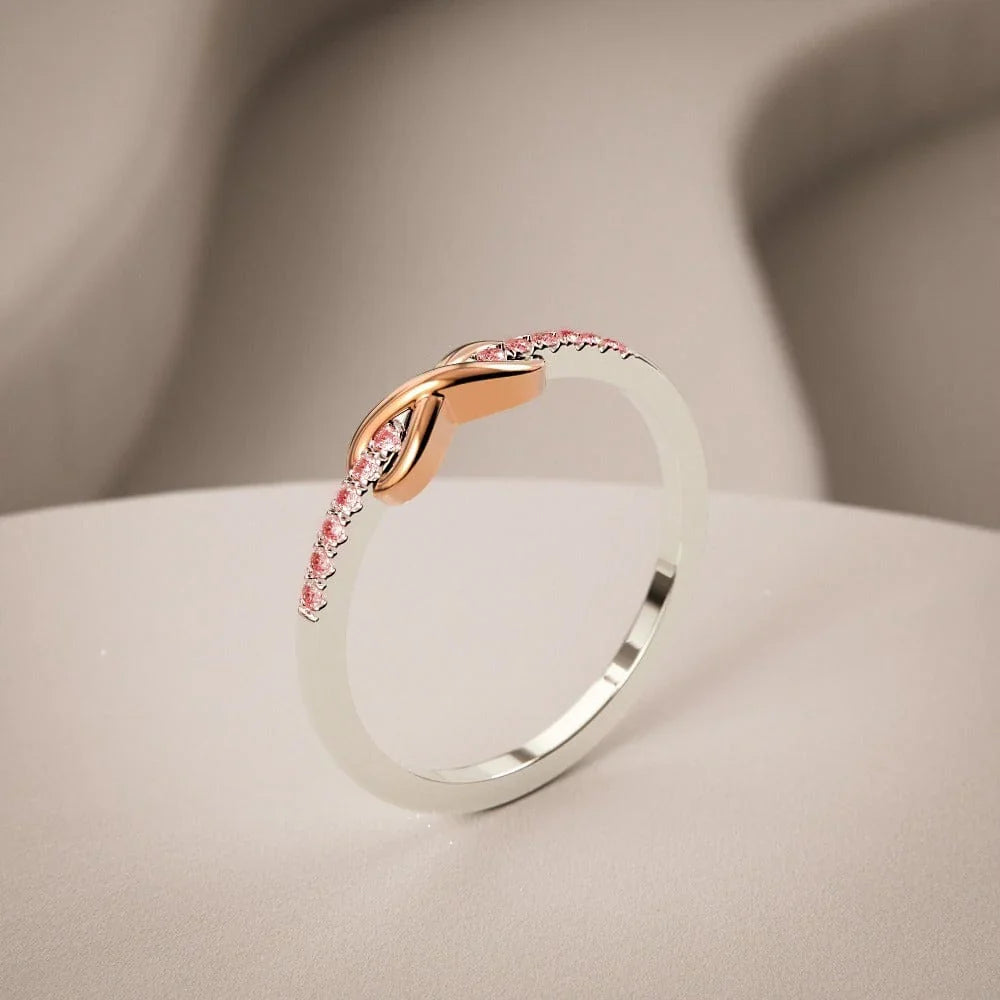 To My Granddaughter "Forever Linked Together" Ring