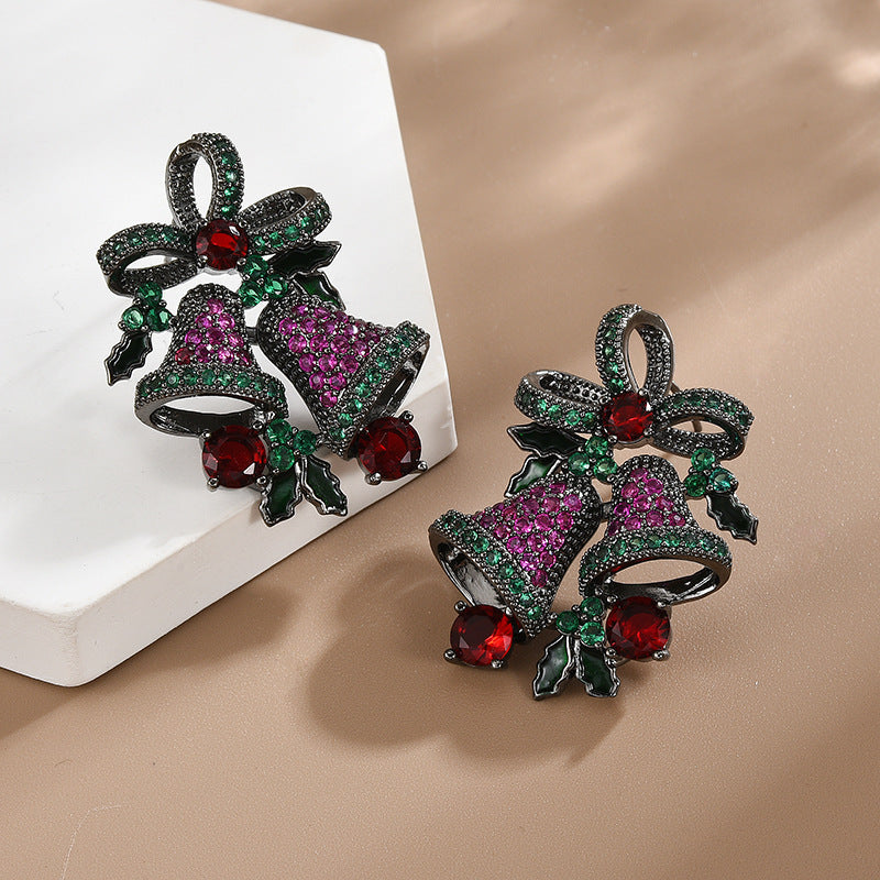 Shiny Christmas Wind Chime Earrings