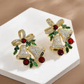 Shiny Christmas Wind Chime Earrings
