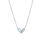 For Love - Interlocking Heart Diamond Necklace