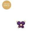 Butterfly Birthstone Stud Earrings