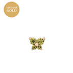 Butterfly Birthstone Stud Earrings