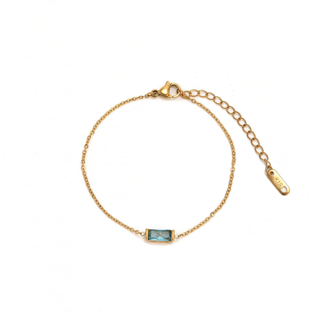 Custom Minimalist Birthstone Bar Necklace