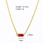 Custom Minimalist Birthstone Bar Necklace