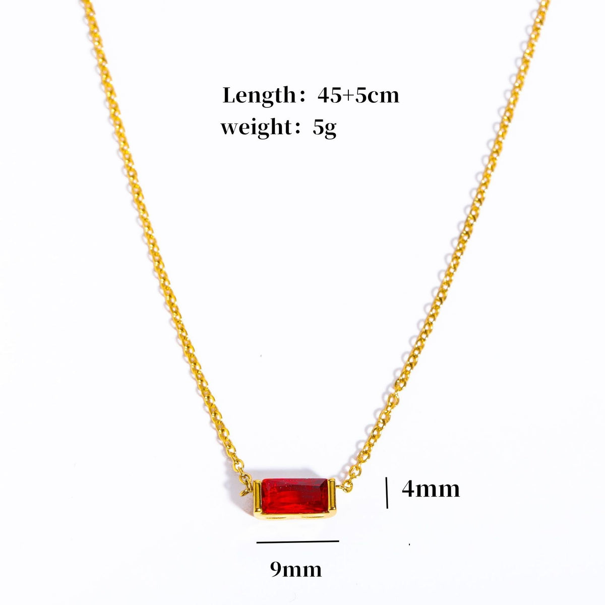 Custom Minimalist Birthstone Bar Necklace