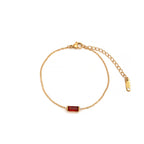 Custom Minimalist Birthstone Bar Necklace