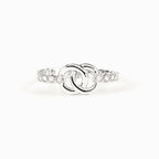 Mother Daughter Bond Matching Pavé Interlocking Ring