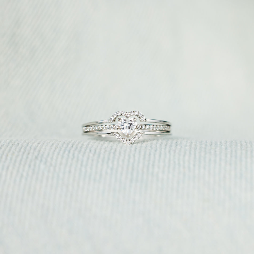 For Granddaughter - You Are Always In Mine Layered Heart S925 Ring