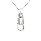 You're Never Alone Emotional Support Rectangle Interlocking Necklace