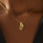 You're Never Alone Emotional Support Rectangle Interlocking Necklace