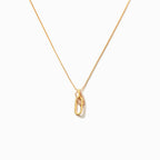 You're Never Alone Emotional Support Rectangle Interlocking Necklace