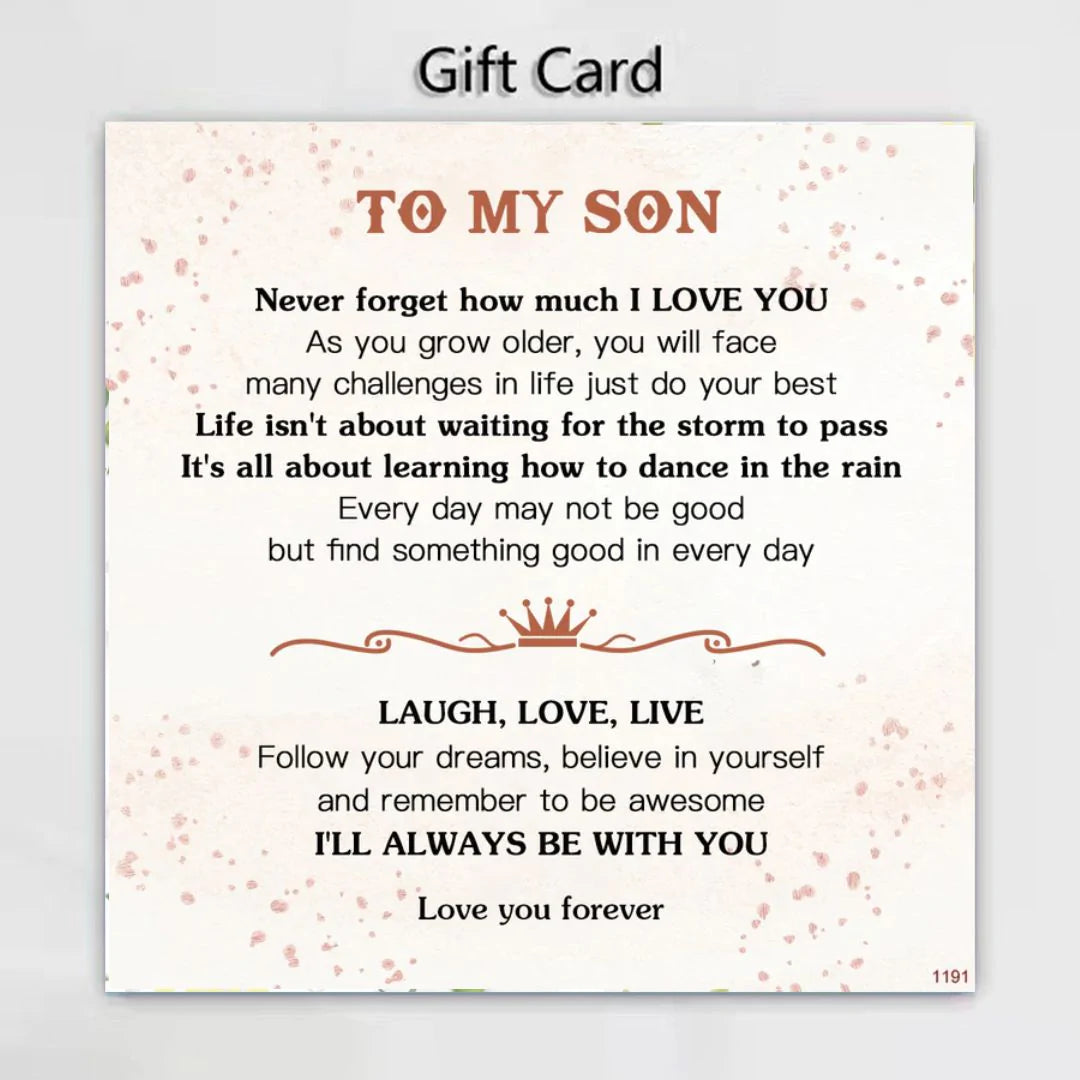 For Son - Laugh, Love, Live Vintage Bracelet