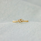 Bond That Links Us Matching Handcrafted Two Strand Knot Ring