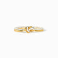 Bond That Links Us Matching Handcrafted Two Strand Knot Ring