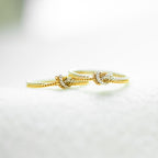 Bond That Links Us Matching Handcrafted Two Strand Knot Ring