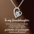 For My Granddaughter -You Are Always In My Heart Necklace