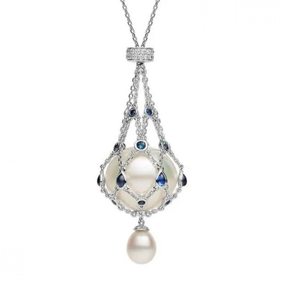 60% OffPearl & Gemstone Lavalier Pendant