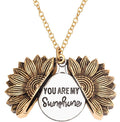 "You Are My Sunshine" Sunflower Necklace