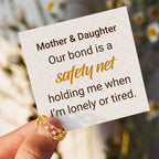 925 Sterling Silver Our Bond Is My Safety Net Weave Rings