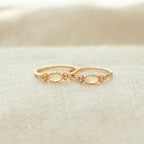 The Purest Love Matching Oval Cut Opal Ring