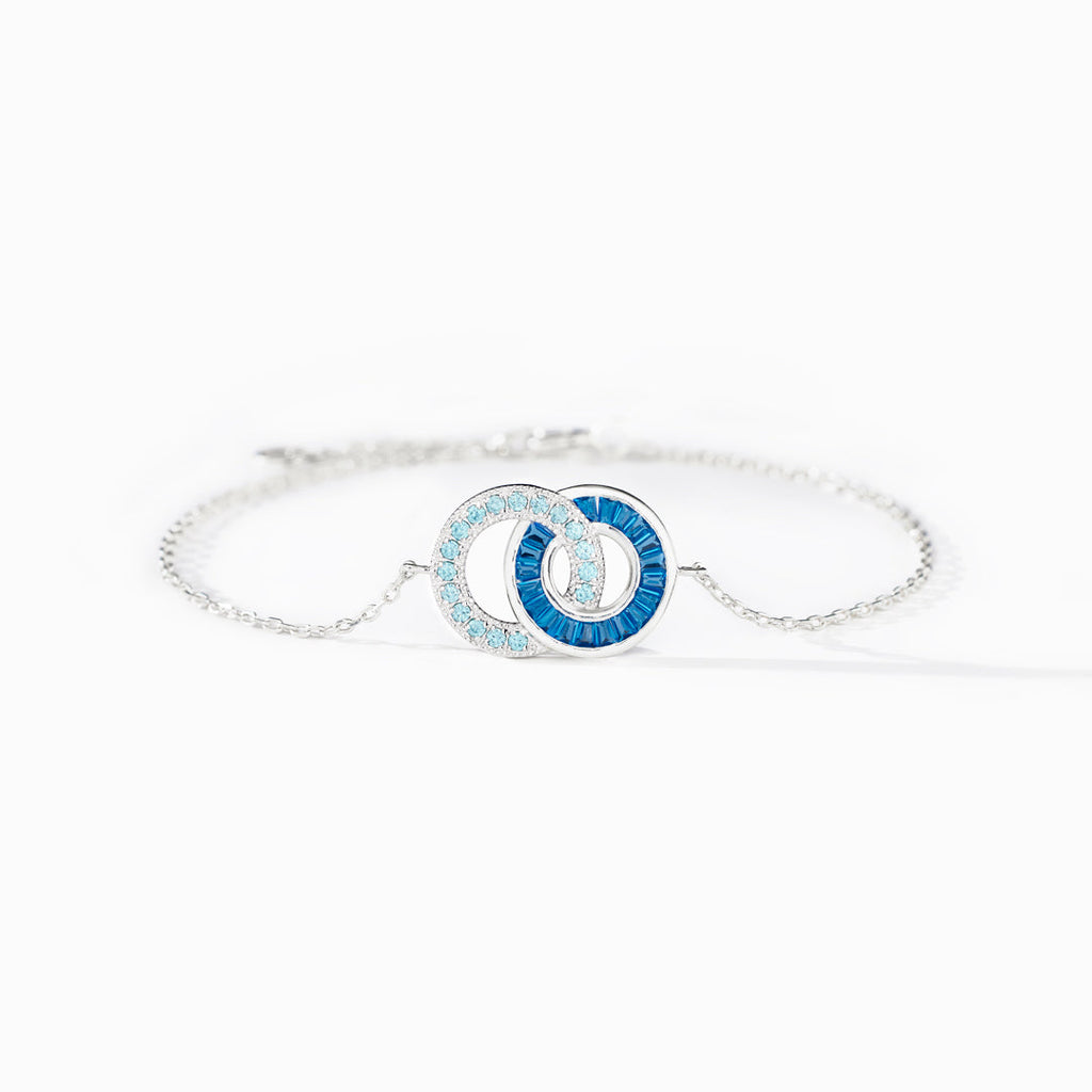 Mother & Son Linking Circles Bracelet