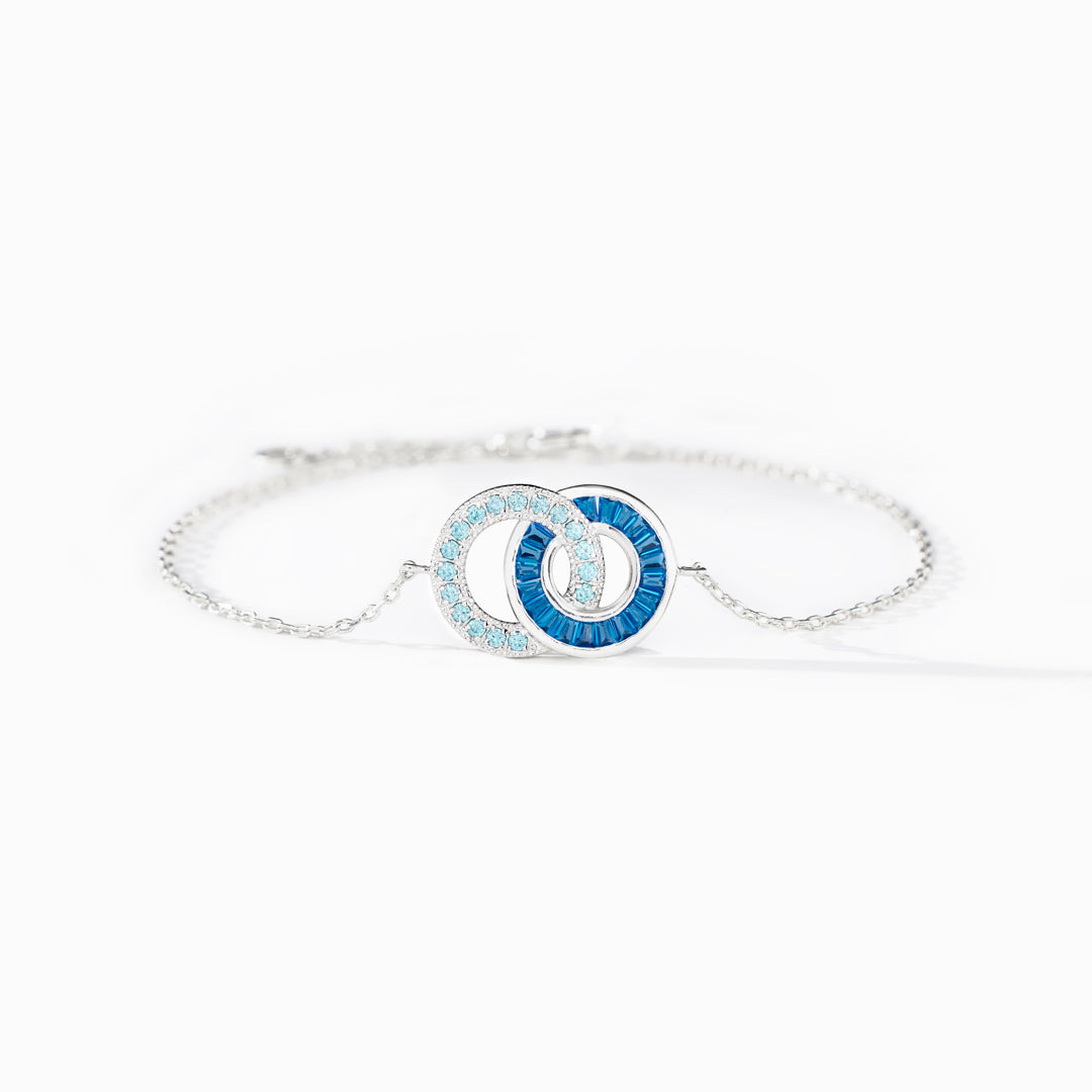 Mother & Son Linking Circles Bracelet