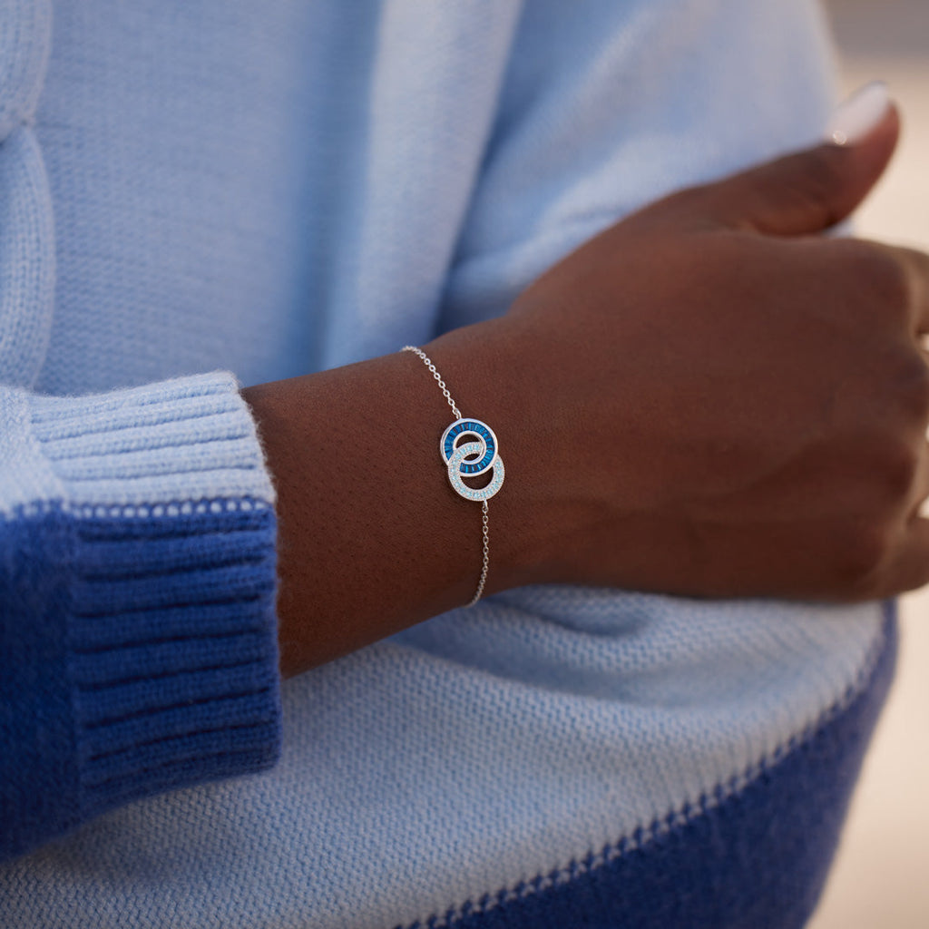 Mother & Son Linking Circles Bracelet