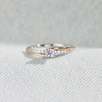 Sterling Silver Always With You Round-Cut Accent Ring
