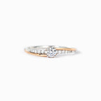 Sterling Silver Always With You Round-Cut Accent Ring