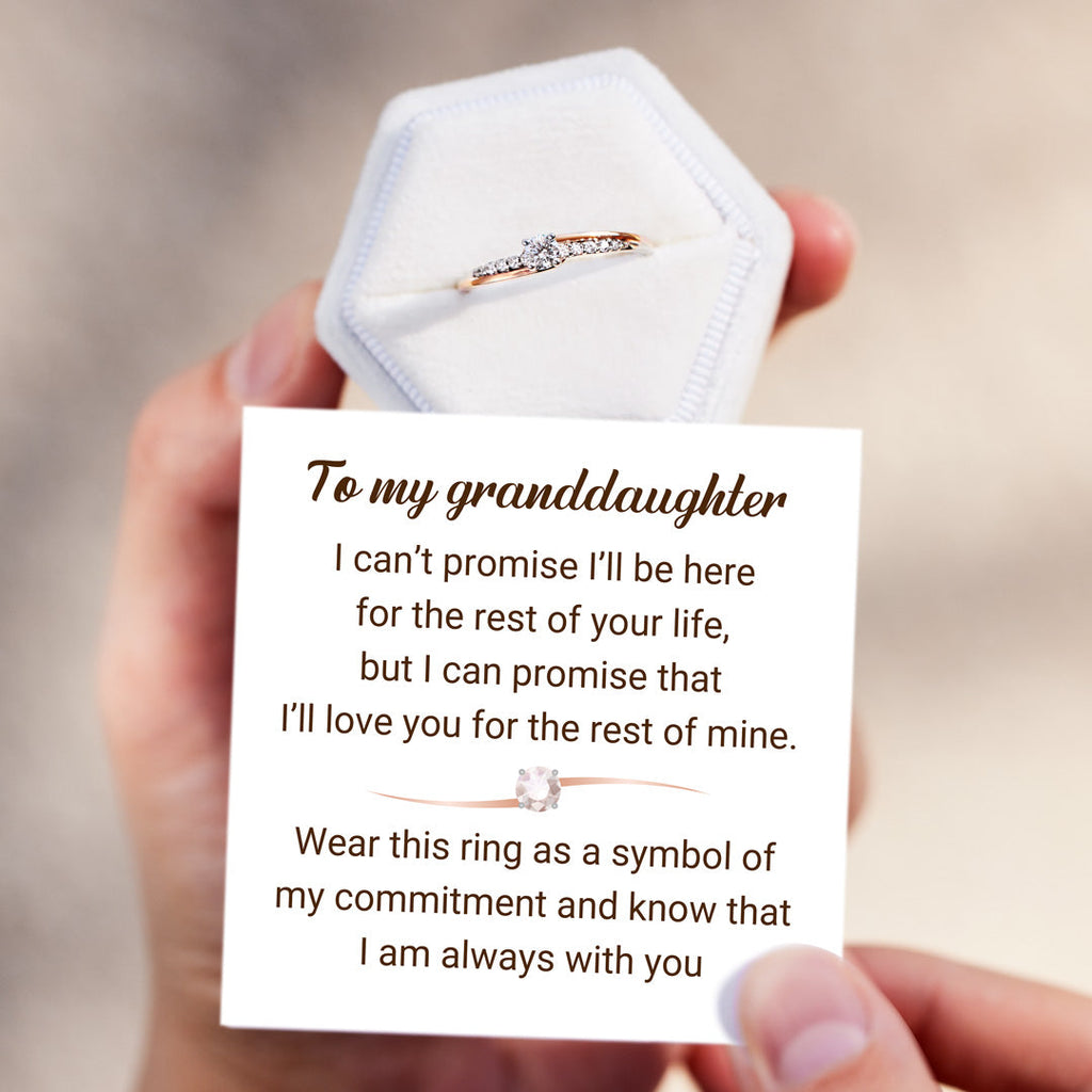 Sterling Silver Always With You Round-Cut Accent Ring