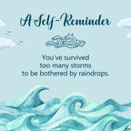 You’ve Survived Too Many Storms To Be Bothered By Raindrops Engraved Wave Ring