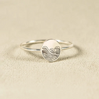 You’ve Survived Too Many Storms To Be Bothered By Raindrops Engraved Wave Ring