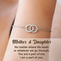 Mother & Daughter Linked Together Interlocking Circle Bracelet